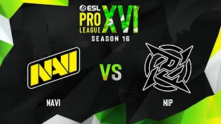 NaVi vs NiP | Map 3 Overpass | ESL Pro League Season 16 - Group A