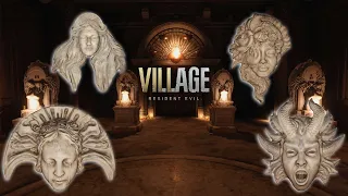 Resident Evil Village Como Encontrar Las 4 Mascaras Del Castillo | Tristeza Placer Felicidad y Rabia
