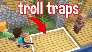 BEST Traps to REVENGE TROLL your BRO in minecraft By scooby craft