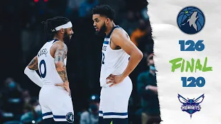 Timberwolves Defeat Hornets In OT, 126-120 | February 15, 2022