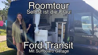 Kristina zeigt uns ihren selbstausgebauten Van I Roomtour Ford Transit Campervan