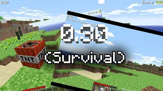 Обзор на Minecraft Classic 0.30 (SURVIVAL)