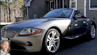 I bought a 2004 BMW Z4 3.0/6 Sp/Sport Package w 100000 Miles /Pros & Cons /Car detail