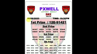Pxwell Day Live 16:30pm 06.09.2023 Singapore Lottery