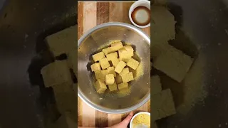 CRISPY BAKED TOFU! Only 3 ingredients 😍 #shorts #youtubeshorts