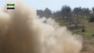 Homemade Syria MLRS from 4 grad missiles on 1.5 ton truck