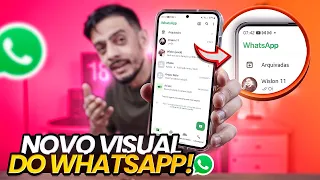 ✨ACABOU a Espera✨WhatsApp LANÇA Visual NOVO igual do iPhone para ANDROID!