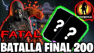 BATALLA FINAL 200 😤😤😤 - RECOMPENSA ÉPICA - Torre DRAGÓN NEGRO FATAL | Mortal Kombat Mobile