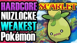 Can the WEAKEST Pokémon beat a Hardcore Nuzlocke in Pokémon Scarlet?