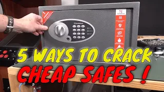 EEVblog 1494 - FIVE Ways to Open a CHEAP SAFE!