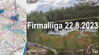 Firmaliiga 22.8.2023 (reitti+selostus+pummia)