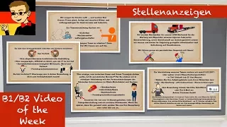 Deutsch für B1/B2 #31: Stellenanzeigen