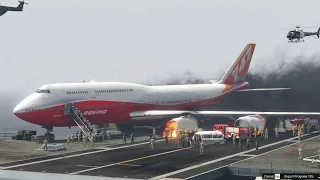 Dramatic Boeing 747 Emergency Landing on AirCraft Carrier - GTA 5