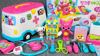 Satisfying with Unboxing Cute Pinkfong Ambulance Doctor Playset, Toys Collection Review | ASMR