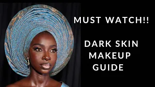 Nigerian Bridal Makeup and Gele Transformation | The Perfect Makeup For Dark Skin #makeuptutorial