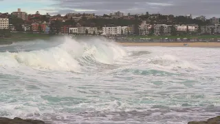 Big Surf at Bondi Beach, Sydney Australia