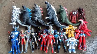 Hunting Found Shin Godzilla, Fire Godzilla, Kiryu Godzilla, Ultraman and monster kaiju