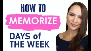 77. How to memorize days of the week in Russian | Association Technique