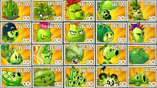 Random 35 Green Plants Power-Up Battlez - Who Will Win? - Pvz 2 Tournament Plant vs Plant