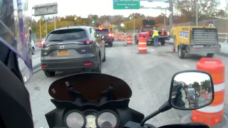 NYC motorcycle commuting on my vstrom 650. 11/8/2018