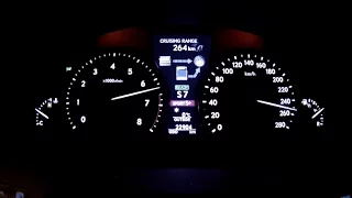 Lexus LS600h L - acceleration 0-250 km/h. 0-100 km/h, 0-400 m, racelogic