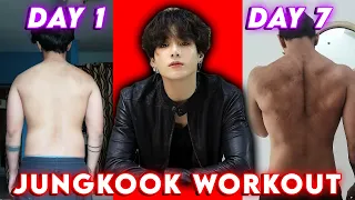 I tried BTS Jungkook’s ACTUAL workout for 7 DAYS!!!