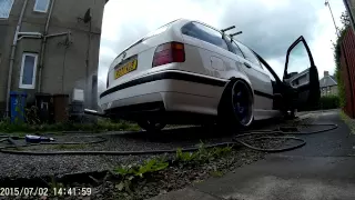 e36 touring 325tds straight pipe noises