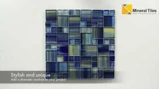 Glass Mosaic Tile Aquarella Blue - 101DS1212BL