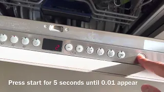 How to reset a Siemens dishwasher SN6…