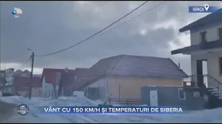 Stirile Kanal D - Vant cu 150km/h si temperaturi de Siberia! | Editie de seara