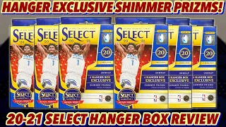 EXCLUSIVE SHIMMER PRIZMS! | 2020-21 Panini Select Basketball Retail Hanger Box Review x6