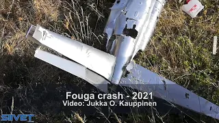 Fouga CM.170 Magister RC Jet Crash Remains