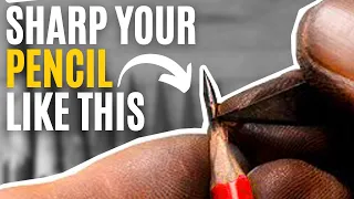 How to SHARPEN a Pencil with Knife for SHADING like an ARTIST