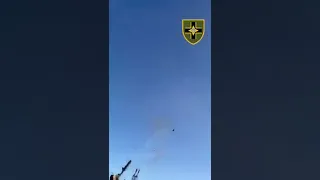 Знищення російського дрона-камікадзе "Ланцет"