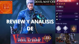 DEVIL MAY CRY PEAK OF COMBAT REVIEW Y ANALISIS VERGIL DEVIL CRUSHER EX EL DESTRUCTOR