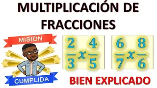 [PASO A PASO] Como multiplicar fracciones y simplificar su resultado | BIEN EXPLICADO y FACIL