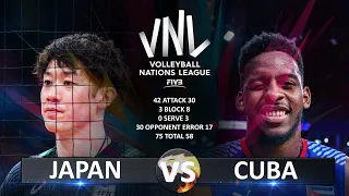 Japan vs Cuba | Men's VNL 2023