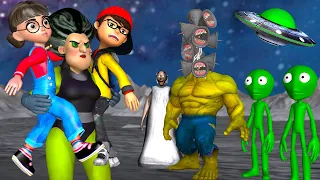 Scary Teacher 3D Miss T Hulk Rescue Nick and Tani at the Siren Head Mods Hulk's Planet