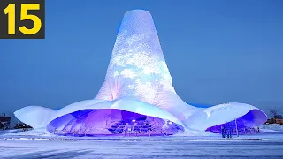 15 AMAZING Ice Sculptures and Structures