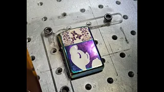 Laser Etching a metal lighter