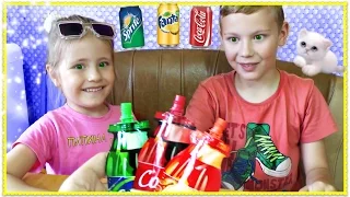 ЧЕЛЛЕНДЖ УГАДАЙ ВКУС ЖЕЛЕ КОНФЕТА ФАНТА + КОЛА + СПРАЙТ CHALLENGE COCA + FANTA + SPRITE | SWEET HOME