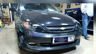 Chevrolet Lacetti. Бюджетный вариант улучшения света. Установка линз.