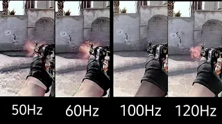 50Hz vs 60Hz vs 100Hz vs 120Hz - CS:GO