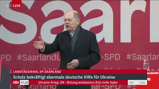 LIVE: Bundeskanzler Scholz beim SPD-Wahlkampf im Saarland