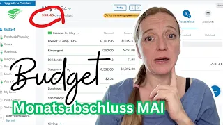 Monatsabschluss Budget MAI 2024 als ALLEINERZIEHENDE