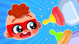 Bottle Feeding Song 🍼👶 | Funny Kids Songs 🦸‍♂️ And Nursery Rhymes by Comy Zomy