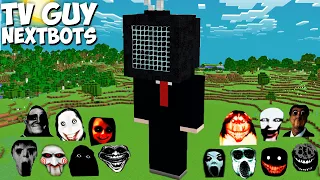 SURVIVAL GIANT SKIBIDI TV GUY JEFF THE KILLER and SCARY NEXTBOTS in Minecraft - Gameplay-Coffin Meme