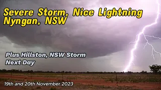 Nyngan, NSW, Australia, Severe Storm, Nice Lightning, 19th November 2023