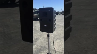 USMC AAV runs over car