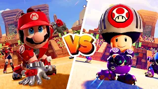 Mario Strikers Battle League - Mario Vs Toad - (Hard CPU) Gameplay
